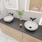 Alfi Brand ALFI brand ABC909 White 17" Decorative Round Vessel Above Mount Ceramic Sink ABC909 - alternate 5